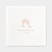 Handgetekende doodle Drinken Folie Servetten (Voorkant)