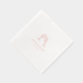 Handgetekende doodle Drinken Folie Servetten (Rechts)