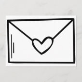 Handgetekende Doodles Envelopkaart Informatiekaartje (Achterkant)