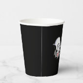 Handgetekende Dracula Halloween Papieren Bekers (Rechts)