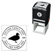 Handgetekende Duck & Round Boerderij - Eierkarton Zelfinktende Stempel (In situ)