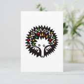 Handgetekende ECHIDNA - Wildlife - Conservation - Bedankkaart (Staand voorkant)