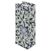 Handgetekende Edelweiss Elegant Vineyard Boutique Wijn Cadeautas (Achterkant Gekanteld)