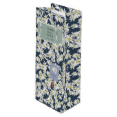 Handgetekende Edelweiss Elegant Vineyard Boutique Wijn Cadeautas (Voorkant Gekanteld)