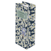 Handgetekende Edelweiss Elegant Vineyard Boutique Wijn Cadeautas (Voorkant Gekanteld)