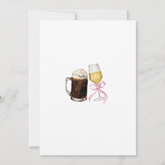 Handgetekende eigenzinnige koppels douche kaart (Achterkant)