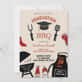 Handgetekende eigenzinnige minimalistische Afstude Kaart (Voorkant)