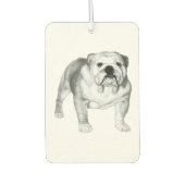 Handgetekende Engelse Bulldog T-shirt Luchtverfrisser (Voorkant)
