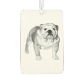 Handgetekende Engelse Bulldog T-shirt Luchtverfrisser (Achterkant)