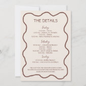 Handgetekende espresso Martinis & Huwelijk grillig Kaart (Achterkant)