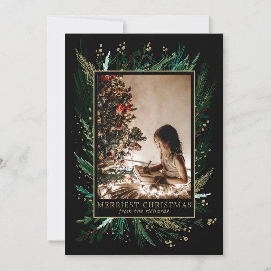 Handgetekende Feestdagen met originele kunst en uw Feestdagenkaart (Voorkant)