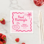 Handgetekende Final Flamingle Bachelorette Servet (Insitu)