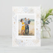 Handgetekende Fireworks New Ys-fotokaart Feestdagenkaart (Staand voorkant)