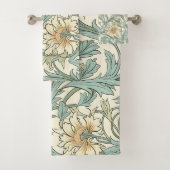  handgetekende floral Pastel kleurstof Bad Handdoek (Insitu)