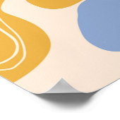 Handgetekende florale naadloos patroon, creatieve  poster (Hoek)