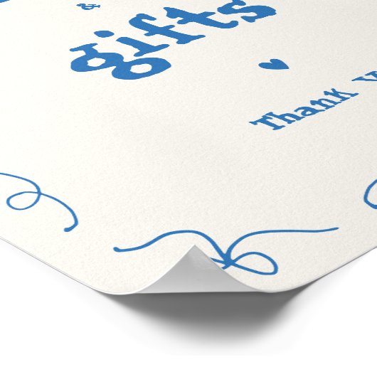 Handgetekende Franse grillige Kaarten en geschenke Poster (Hoek)