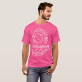 Handgetekende Froschmann Duikhelm T-shirt (Voorkant volledig)