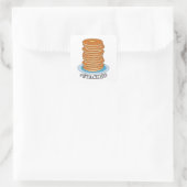 Handgetekende Full Stack Pancakes Clipart Pancake Vierkante Sticker (Tas)