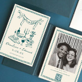 Handgetekende funky handgeschreven Save the date