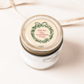 Handgetekende -geïnspireerde kerstcadeau Sticker