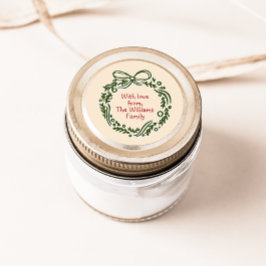 Handgetekende -geïnspireerde kerstcadeau Sticker