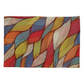 Handgetekende golven: Abstracte naadloze achtergro Kussensloop (Achterkant)