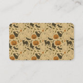  handgetekende griezelige Halloweenpatroon Visitekaartje (Voorkant)