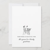 Handgetekende Halloween 30e verjaardag Kaart (Achterkant)