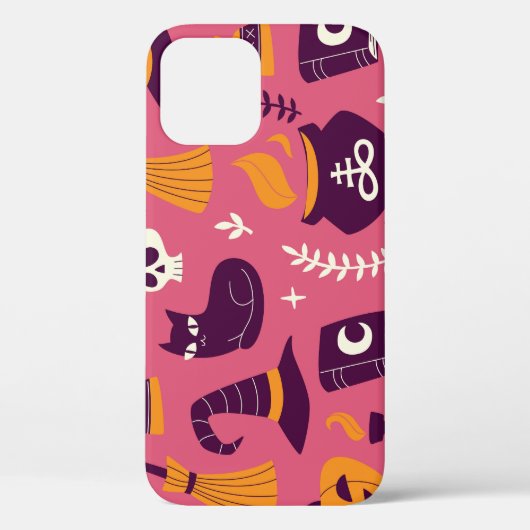Handgetekende Halloween, griezelig naadloos patroo Case-Mate iPhone Case (Achterkant)