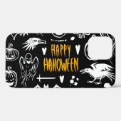 Handgetekende Halloweensymbolen, collectie. Case-Mate iPhone Case (Achterkant (horizontaal))