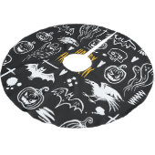Handgetekende Halloweensymbolen, collectie. Kerstboom Rok (Gekanteld)