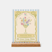 Handgetekende handtekening Drink Seed Packet Sign Acryl Bord (Voorkant)