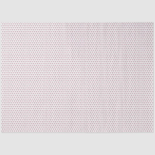 Handgetekende harten Valentijn Roze en grijs op wi Tissuepapier (Voorkant)