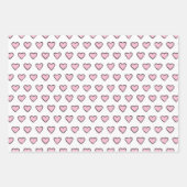 Handgetekende harten vol. 2 Valentijn Gift Wrap Se Inpakpapier Vel (Voorkant)