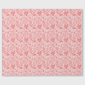 Handgetekende Hearts Design | Grappig en romantisc Cadeaupapier (Vlak)