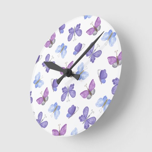 Handgetekende Hearts Design | Grappig en romantisc Ronde Klok (Hoek)