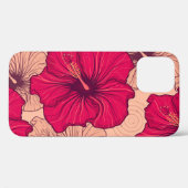 Handgetekende Hibiscusbloemen  Case-Mate iPhone Case (Achterkant (horizontaal))