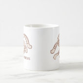 handgetekende Hoefijzers | neutraal rustiek Wester Koffiemok (Center)