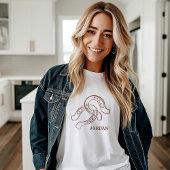 handgetekende Hoefijzers | Rustic Brown Western Tri-Blend Shirt