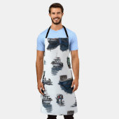 Handgetekende illustratie. Waterverf naadloos onde Schort (Gedragen)