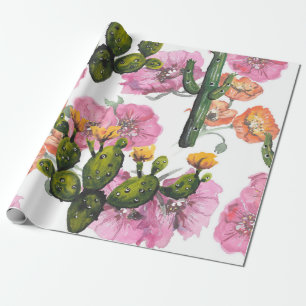 Handgetekende illustratie. Waterverf tekening. Cut Cadeaupapier