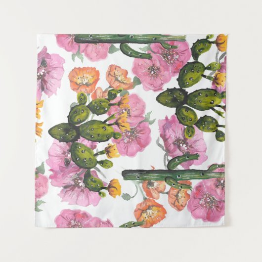 Handgetekende illustratie. Waterverf tekening. Cut Wandkleed (Voorkant (horizontaal))