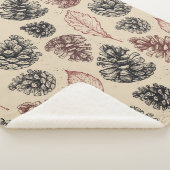 Handgetekende illustraties. Naadloos patroon Sherpa Deken (3/4)