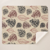 Handgetekende illustraties. Naadloos patroon Sherpa Deken (Voorkant (horizontaal))