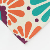 Handgetekende, islamitische decoratieve elementen fleece deken (Hoek)