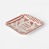 Handgetekende Italiaan Dat is Amore Vrijgezellenfe Papieren Bordje (Gebogen)