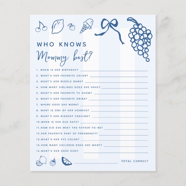 Handgetekende Italiaan die mama het beste spel ken (Voorkant)