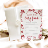 Handgetekende Italiaans Baby shower raden het Baby Kaart