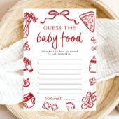 Handgetekende Italiaans Baby shower raden het Baby Kaart