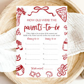 Handgetekende Italiaanse Baby shower hoe oud ze wa Kaart